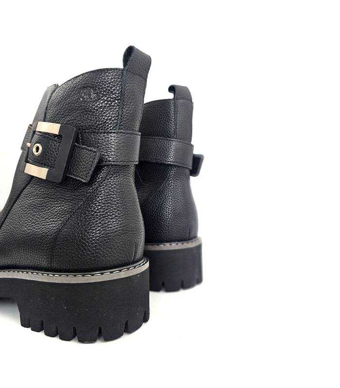 Parte trasera botines negros mujer cómodos Treintas