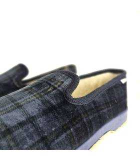 detalle tejido cuadros zapatillas hombre Garrido Muro