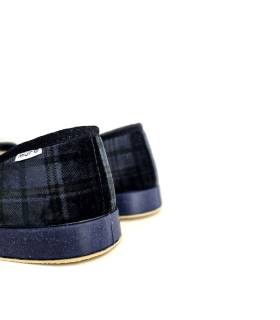talón zapatillas hombre cuadros Garrido Muro