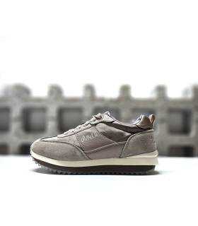 Zapatillas deportivas beige Anekke suela multicolor lateral