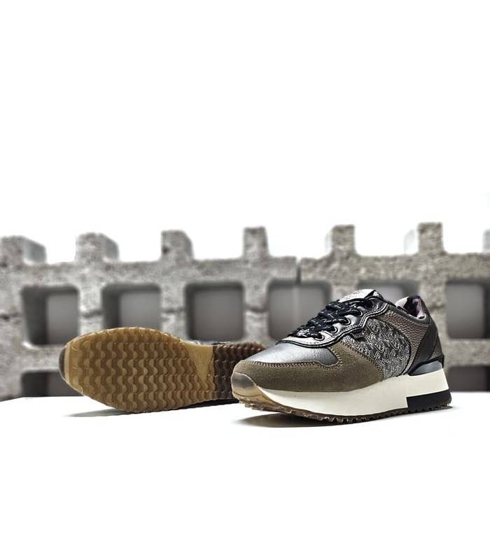 Zapatillas deportivas mujer Anekke taupe suela vista