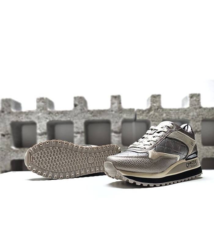 Sneakers Anekke plataforma beige suela vista