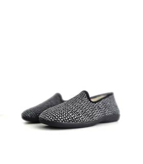Zapatillas casa hombre lana virgen Pelusin vista diagonal