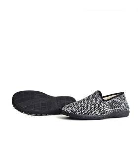 Zapatillas casa hombre lana virgen Pelusin suela goma flexible