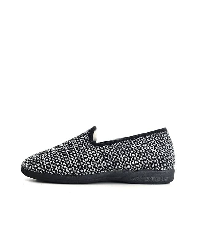 Zapatillas casa hombre lana virgen Pelusin perfil lateral