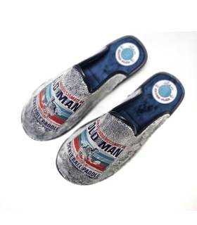Vista superior zapatillas casa hombre pádel Pelusin divertidas