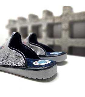 Talón y plantilla mullida zapatillas casa hombre pádel Pelusin