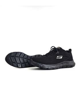 Skechers zapatillas hombre negras impermeables suela antideslizante