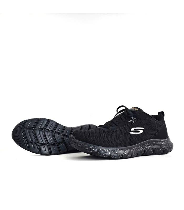 Skechers zapatillas hombre negras impermeables suela antideslizante