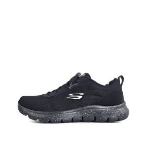 Skechers zapatillas hombre negras impermeables vistas de perfil