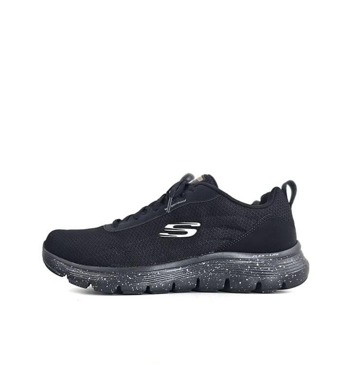 Skechers zapatillas hombre negras impermeables vistas de perfil