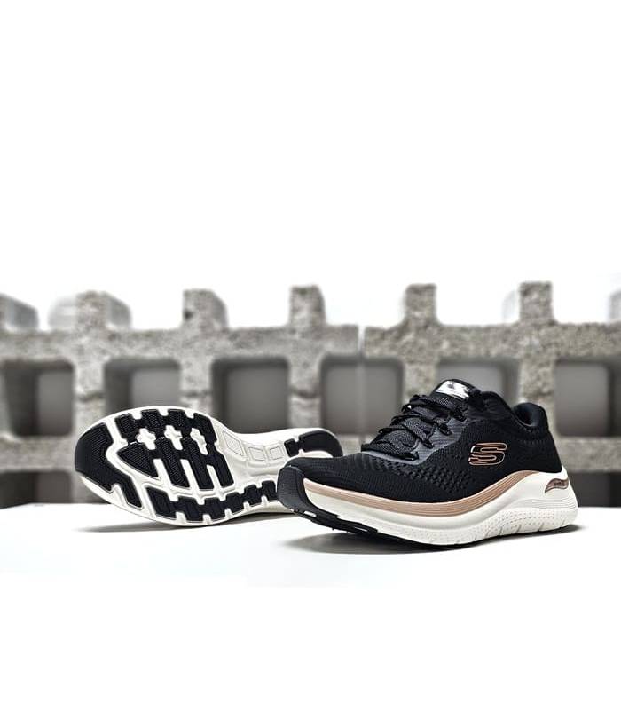 suela flexible tracción Skechers Arch Fit Glow mujer negras