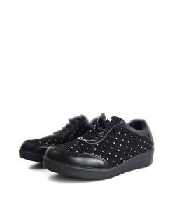 Zapatos deportivos mujer anchos acolchados Doctor Cutillas negros