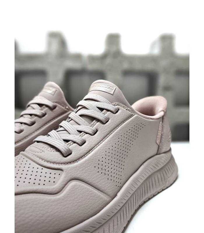 detalle tejido y cordones elásticos Skechers mujer Slip-ins