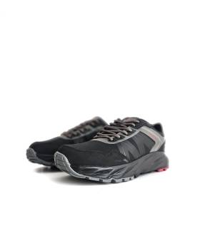 Zapatillas trekking hombre negras Nicoboco Silkan impermeables vista lateral