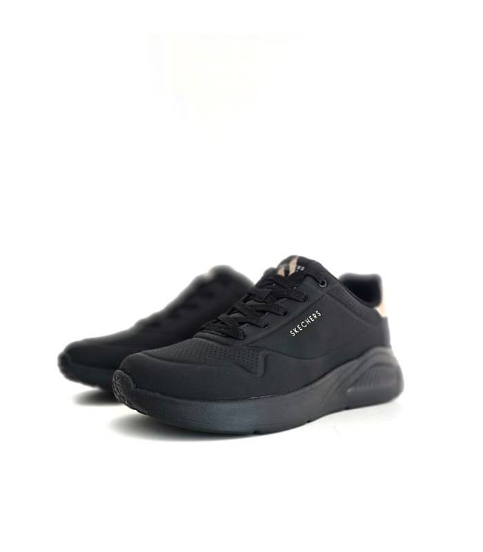 Skechers deportivas mujer negras Shimmer Along vista lateral