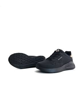 Skechers deportivas negras mujer Shimmer Along suela y perfil