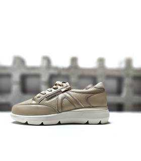 Zapatos deportivos mujer camel Vicmart con cuña ligera