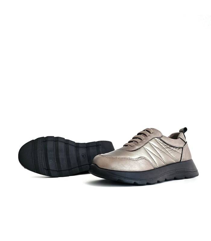 Suela ligera negra de zapatos deportivos mujer beige Vicmart.