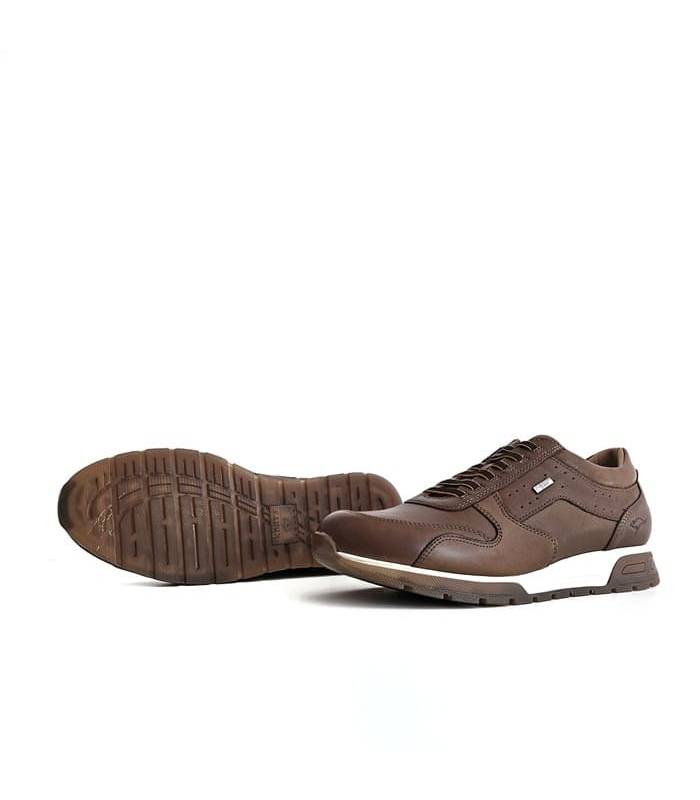 zapatos piel impermeables hombre marrón Kangaroos suela