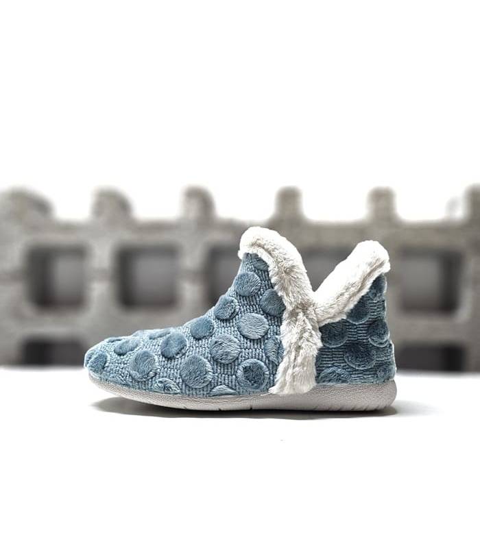 zapatillas casa mujer botas Garrido Muro azul