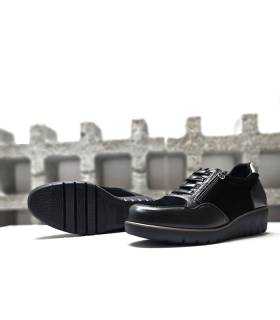 zapatos Treintas plantilla extraíble negros piel