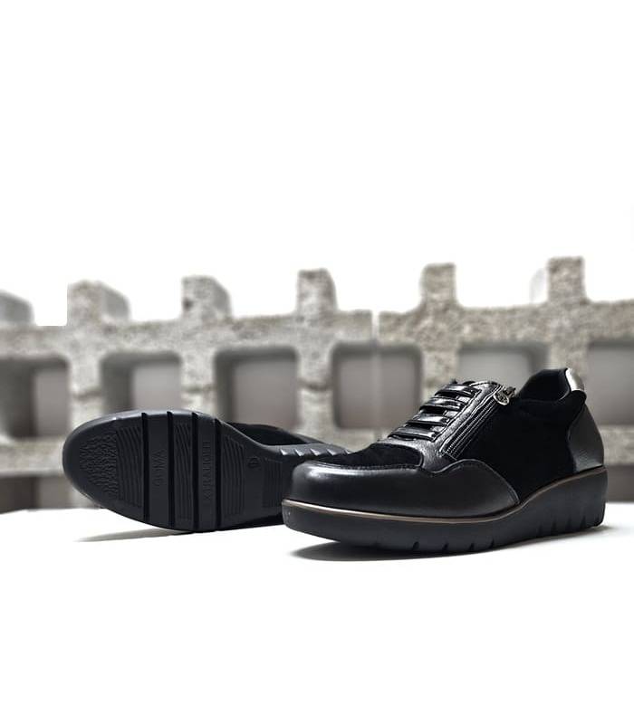 zapatos Treintas plantilla extraíble negros piel