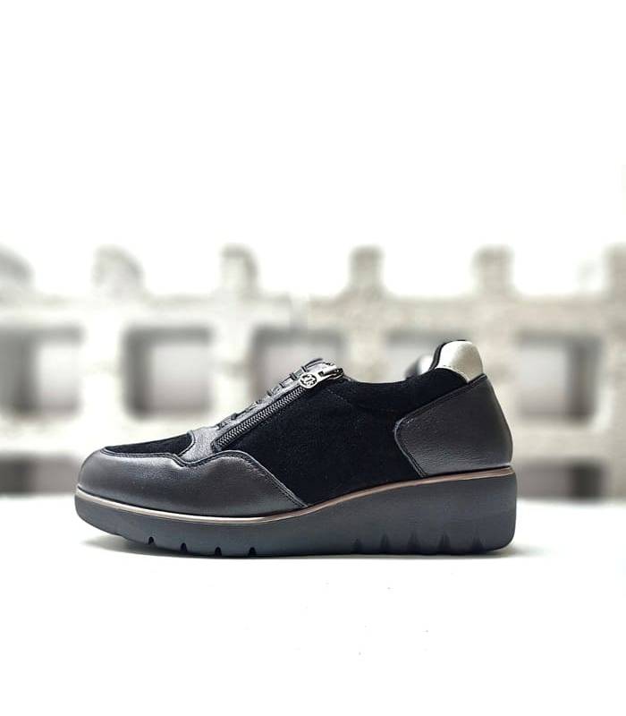 zapatos mujer invierno cómodos Treintas negros