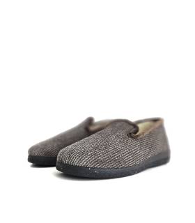 zapatillas hombre invierno lana marrones Plumaflex