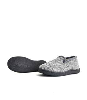 zapatillas casa hombre grises forro suave Plumaflex
