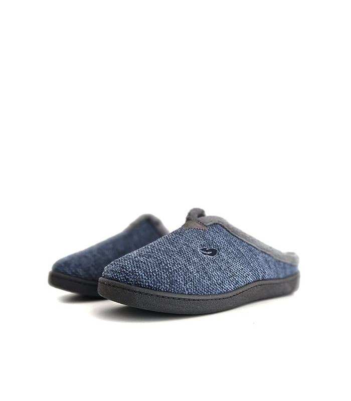 zapatillas casa hombre Plumaflex azules para inierno