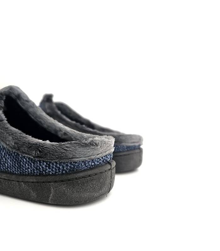 zapatillas descalzas casa hombre invierno azul