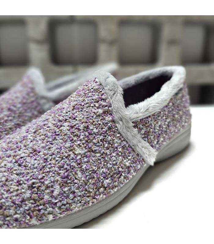 Zapatillas invierno mujer Garrido Muro detalle textil