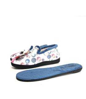 Zapatillas mujer divertidas perros Plumaflex con plantilla extraíble.