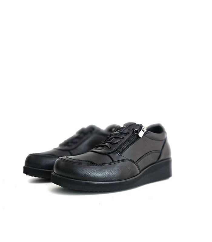 zapatos mujer piel cuña Vicmart negros