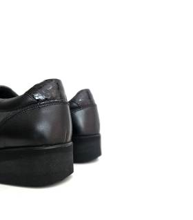 detalle talón zapatos Vicmart mujer piel negros