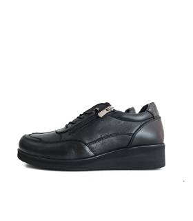perfil lateral zapatos Vicmart mujer piel cuña