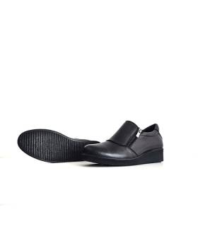 Zapatos mujer negros Vicmart cremallera suela goma
