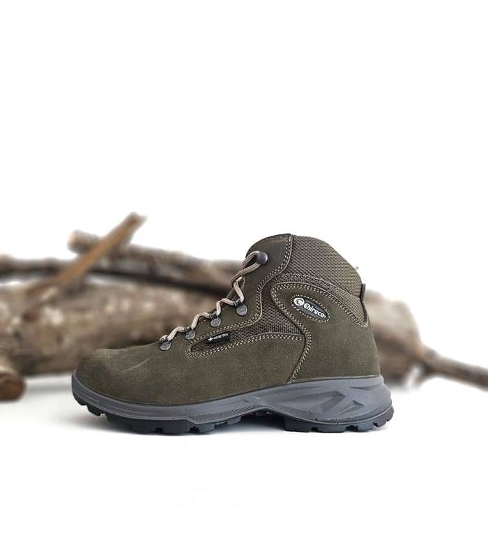 Lateral botas trekking mujer Chiruca color marron con goretex de Chiruca