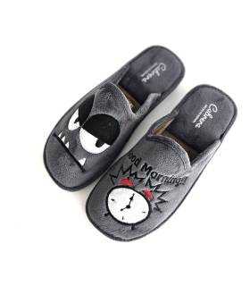 Vista superior zapatillas casa hombre divertidas Cabrera