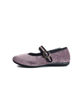 perfil zapatillas casa mujer Cabrera Mercedes lila