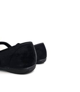 trasera zapatillas casa mujer negras Cabrera