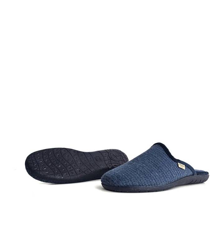 zapatillas casa hombre invierno azules Cabrera suela antideslizante