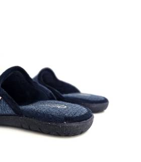 zapatillas casa hombre Cabrera azules invierno descalzas atrás