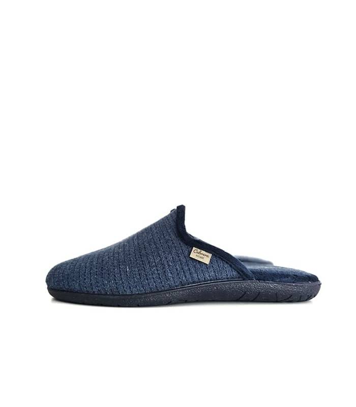 zapatillas casa hombre Cabrera azul noche invierno lateral