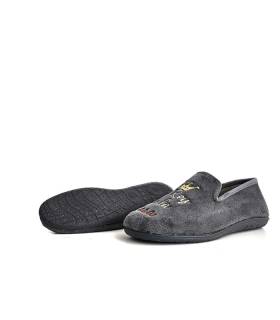 Zapatillas casa hombre divertidas Cabrera El Rey de la Casa suela antideslizante