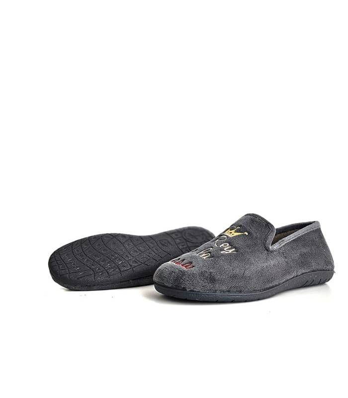 Zapatillas casa hombre divertidas Cabrera El Rey de la Casa suela antideslizante
