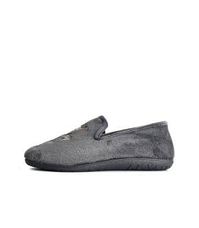 Zapatillas casa hombre divertidas Cabrera El Rey de la Casa lateral