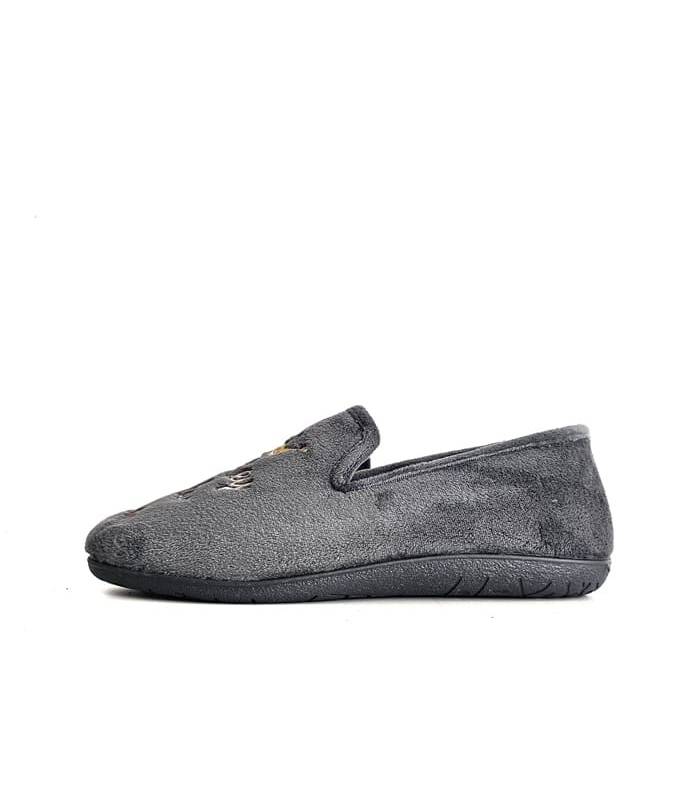 Zapatillas casa hombre divertidas Cabrera El Rey de la Casa lateral