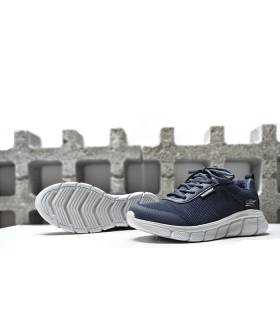 zapatillas Skechers mujer impermeables azul con Memory Foam